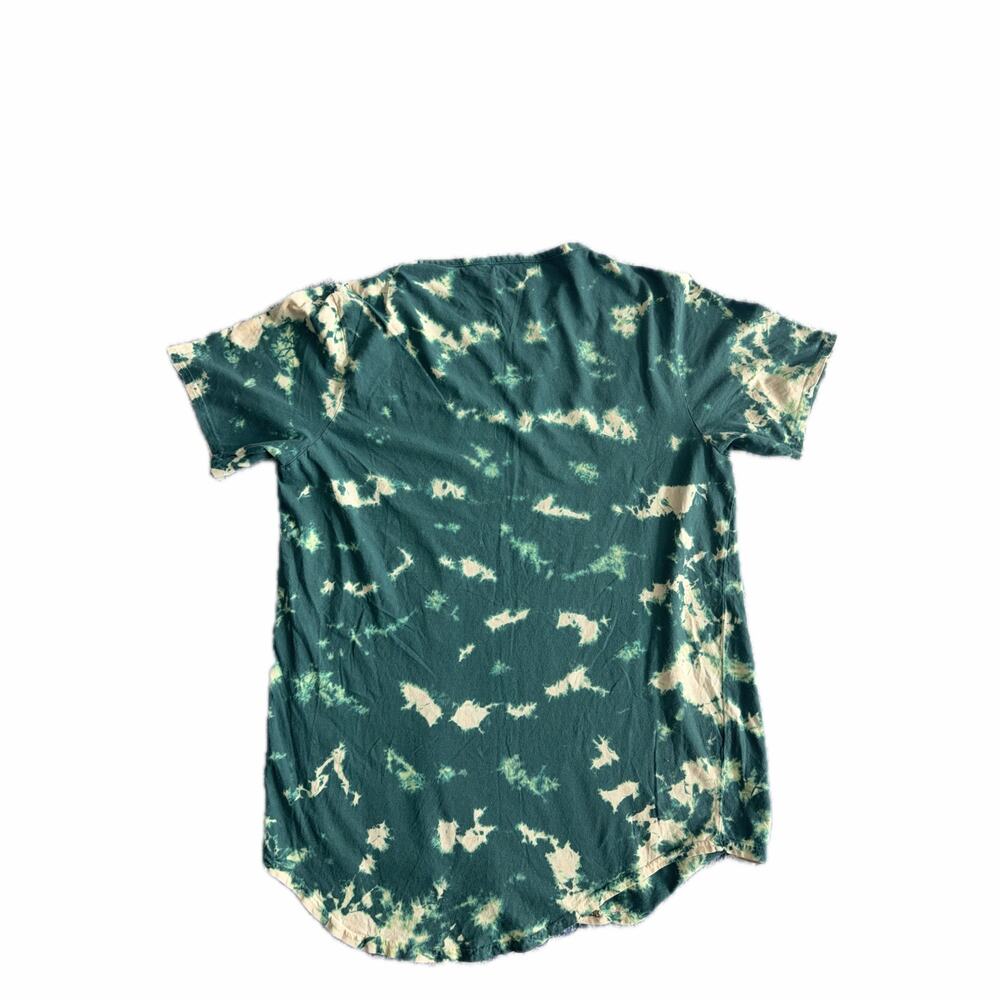NWT New ELWOOD Green Tie Dye Short Sleeve Cotton T-Shirt Men's Size Medium - Picture 2 of 8